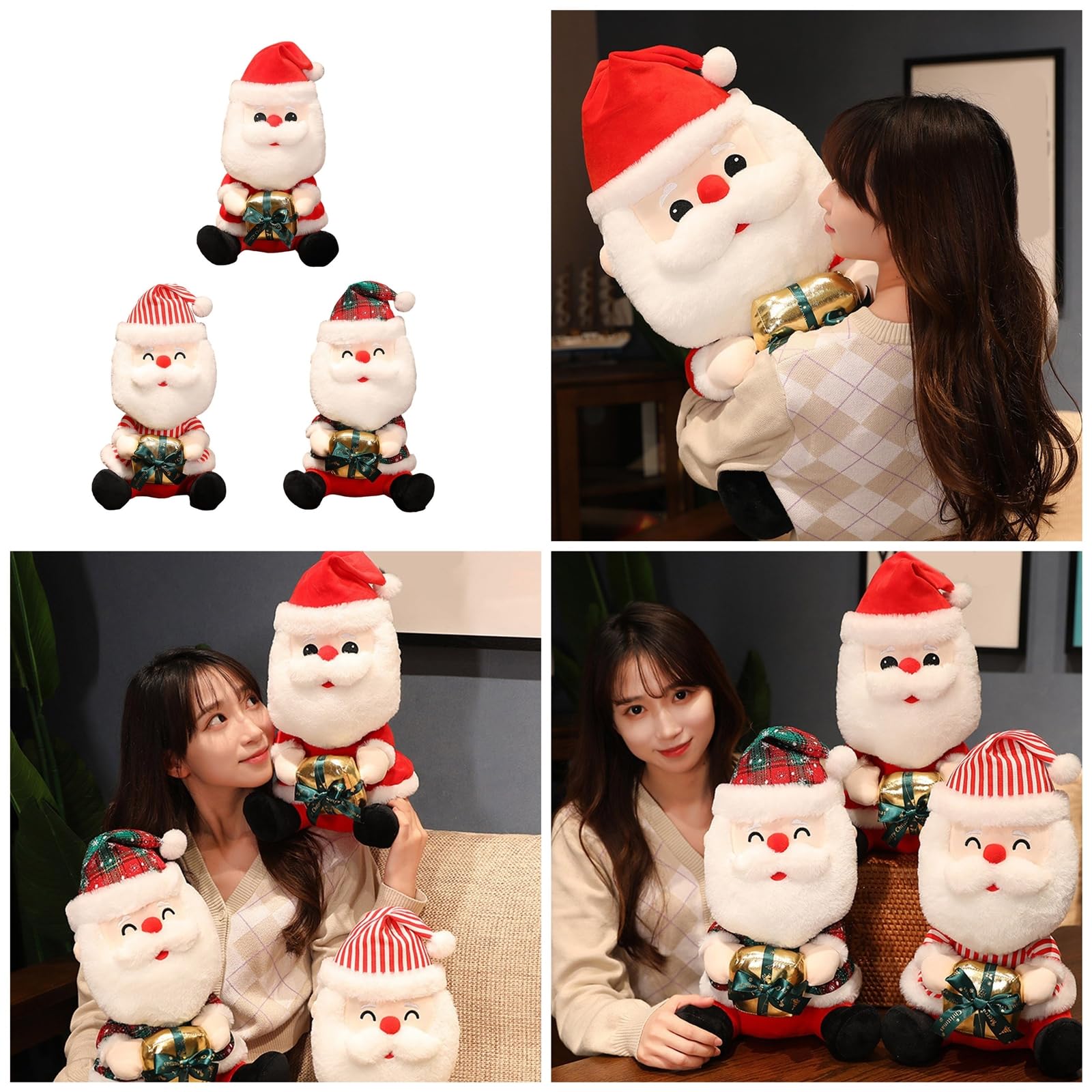 Amazon | サンタのぬいぐるみ人形を保持するボックスのユニークな